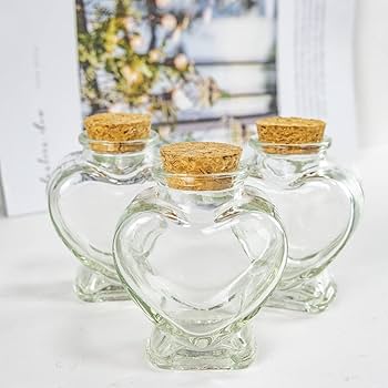 Amazon.co.jp: 80 mlコルク栓付き透明ハート型ガラス瓶,願望瓶、軟木栓 Amazon.co.jp: 80 mlコルク栓付き透明ハート型ガラス瓶,願望瓶、軟木栓